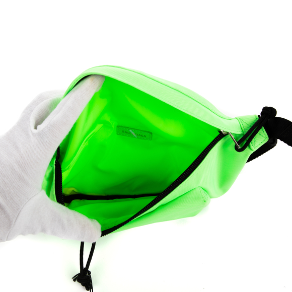 Balenciaga Banane Waist Bag in Neon Green Nylon Canvas - Picture 7 of 8